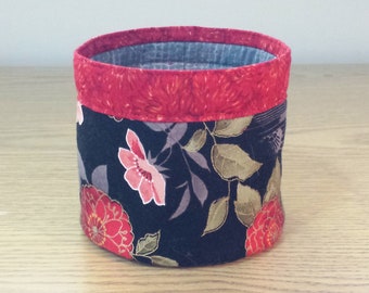Quilted Bowl (EDBL34) Red and Pink Floral