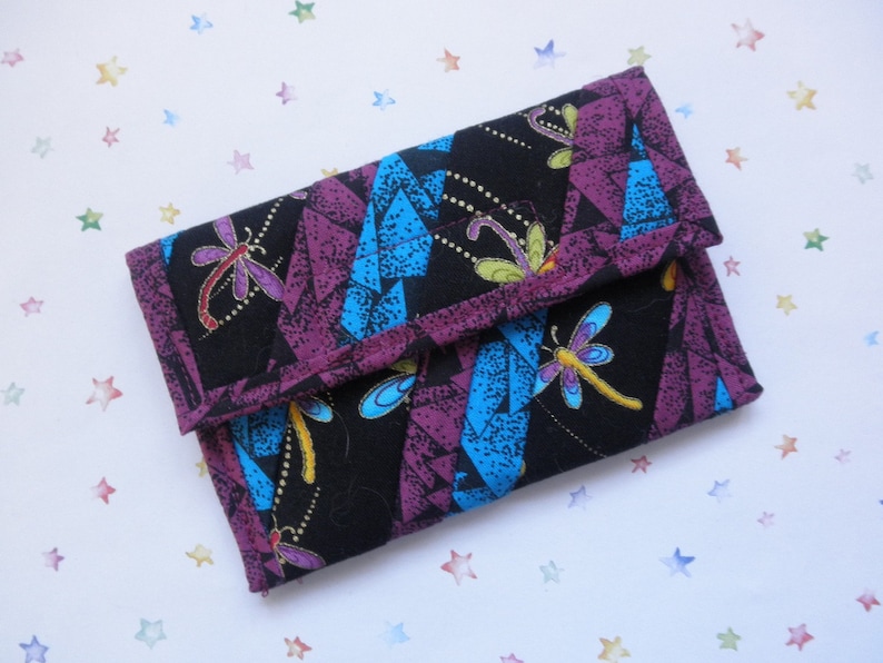 Quilted Coin Purse CP068 Dragonflies Etsy