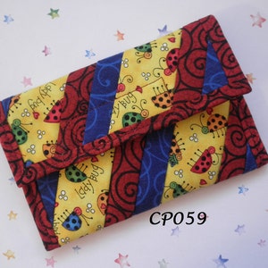 Quilted Coin Purse (CP059) Lady Bugs
