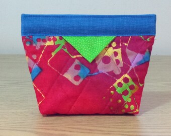 Quilted Snap Bag (SB047) Dominos