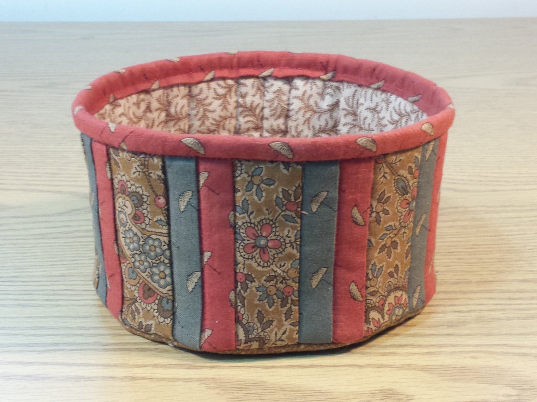 Quilted Fabric Bowl EDBL22 Etsy