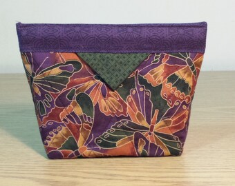 Quilted Snap Bag (SB028) Autumn Butterflies