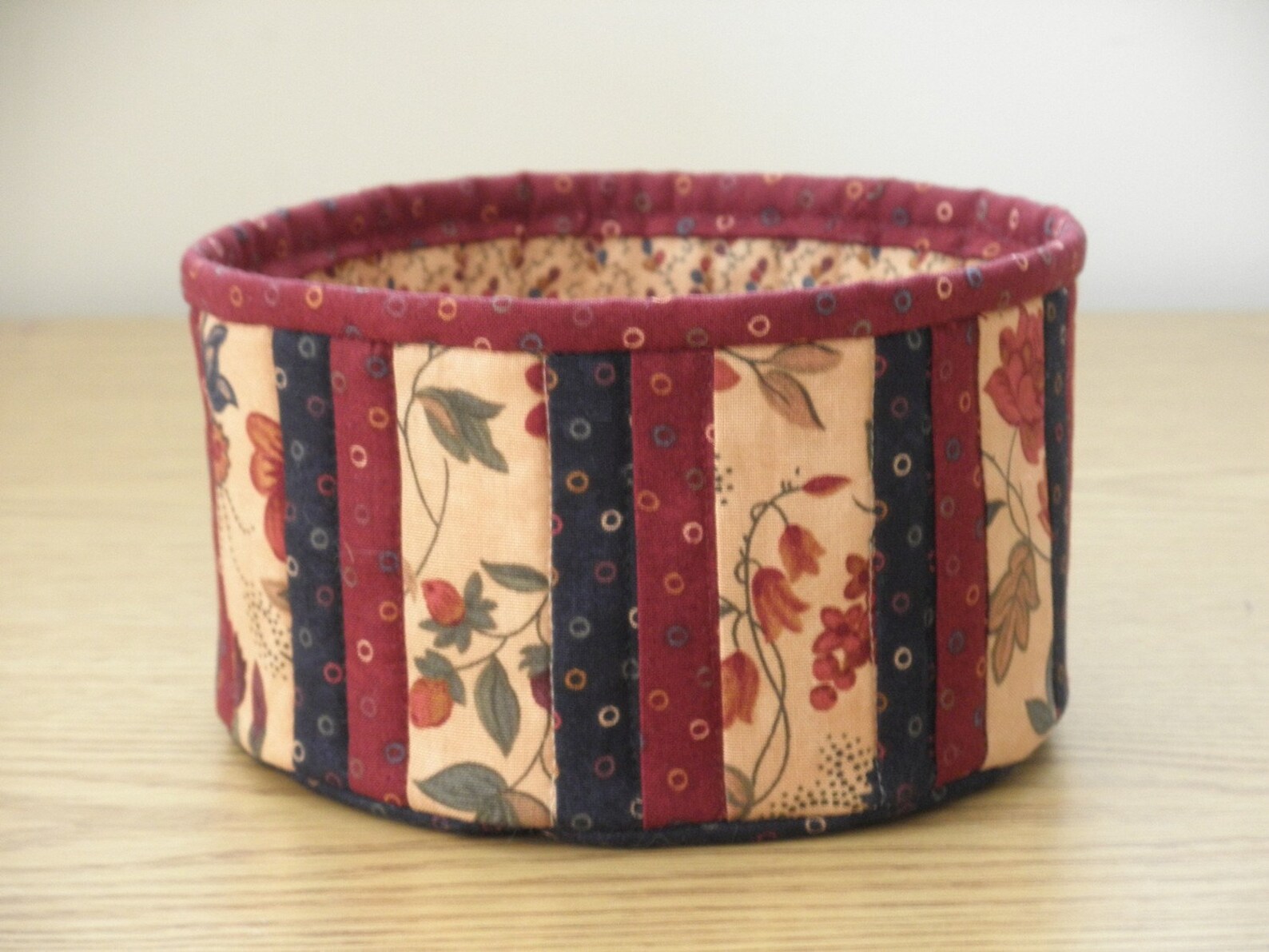 Quilted Fabric Bowl EDBL07 Floral Etsy