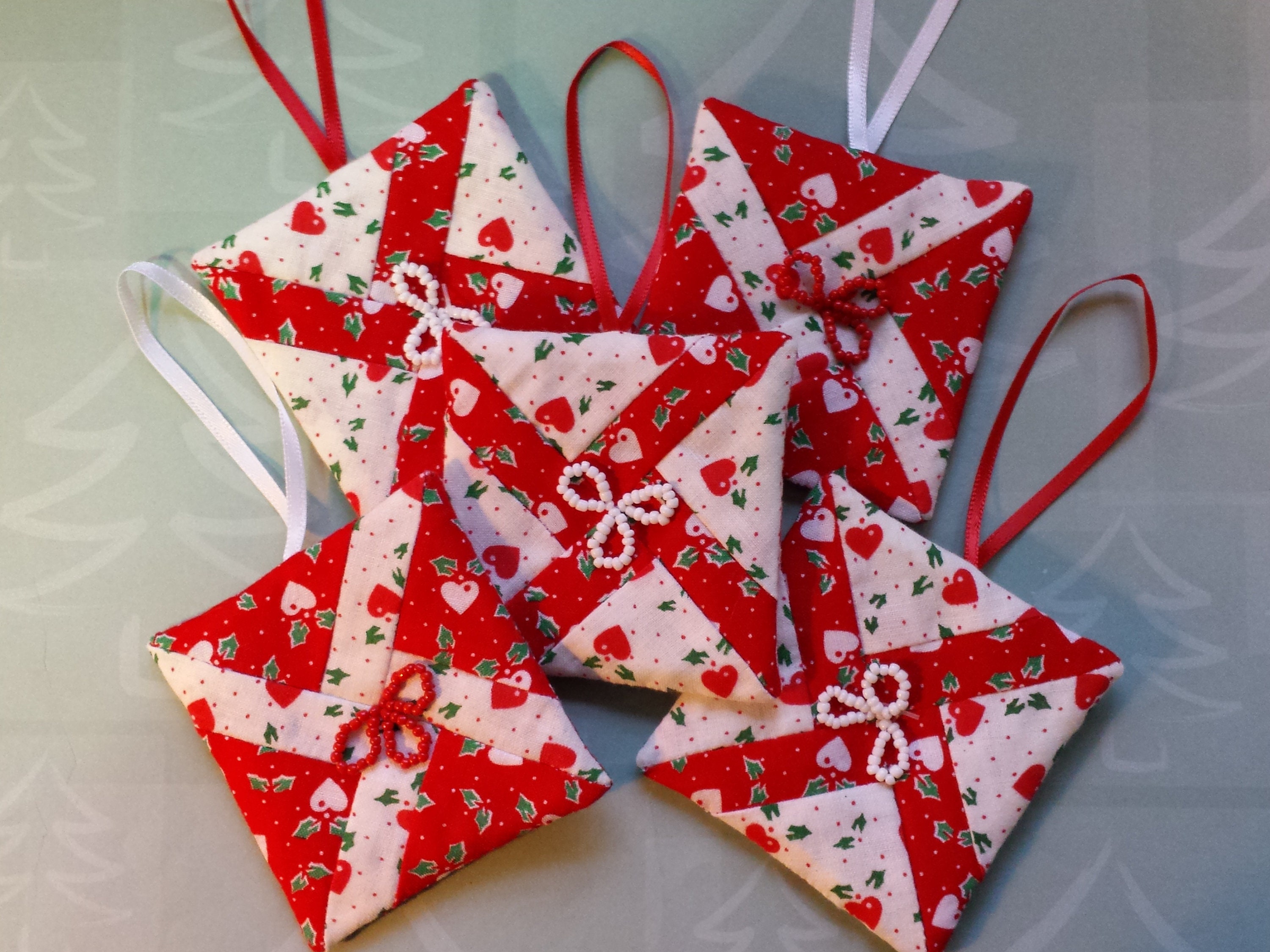 Christmas Ornaments Set of 5 | Etsy