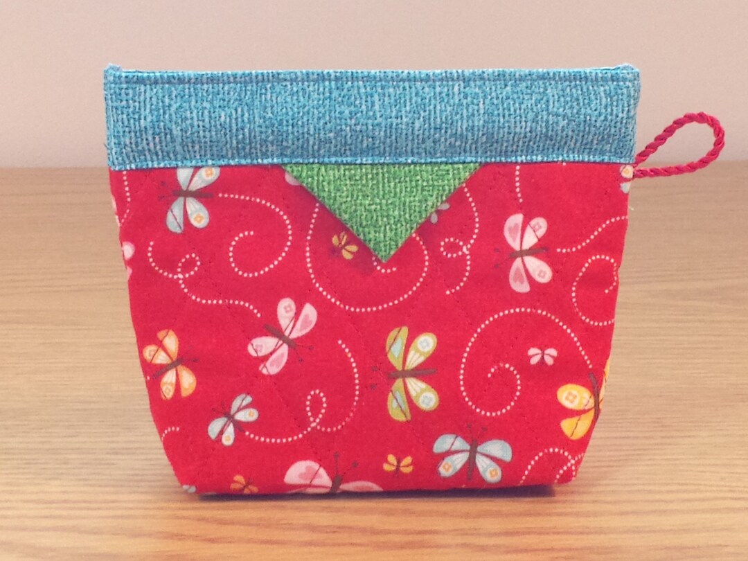 Quilted Snap Bag SB816 Butterflies Etsy