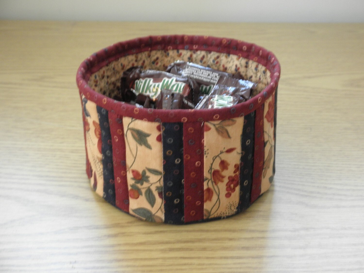 Quilted Fabric Bowl EDBL07 Floral Etsy