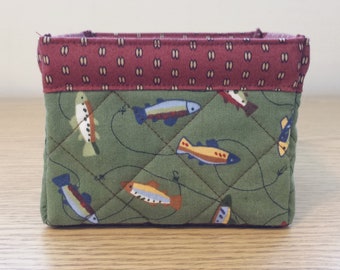 Quilted Fabric Box (UNBX22) Fish