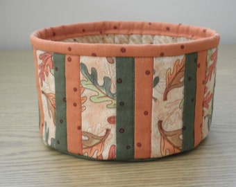 Quilted Fabric Bowl (TGBL08) Fall Leaves