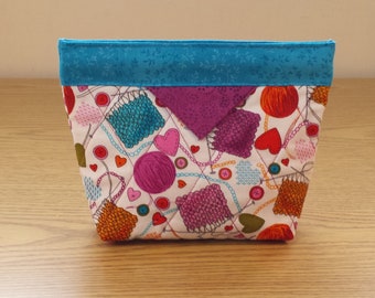 Quilted Snap Bag (SB062) Knitting