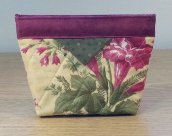 Quilted Snap Bag (SB016) Floral