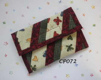 Quilted Coin Purse (CP072) Butterfies