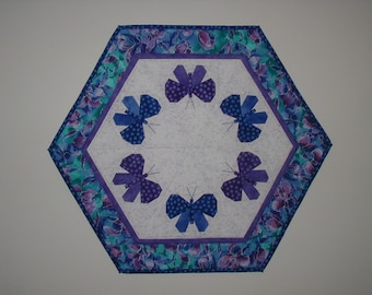 Quilted Table Topper (EDTT15) Butterflies