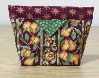 Quilted Snap Bag (SB050) Pears