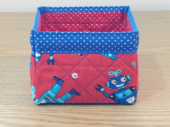 Quilted Fabric Box (UNBX11) Robots