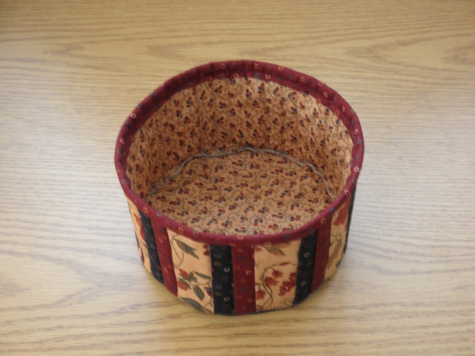 Quilted Fabric Bowl EDBL07 Floral Etsy