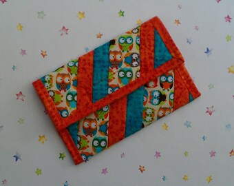 Quilted Coin Purse (CP118) Owls