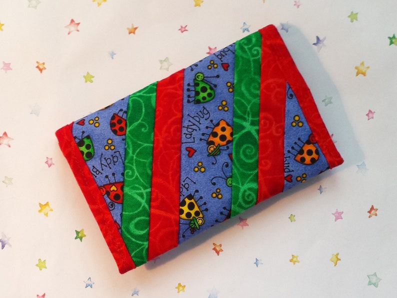 CP176 Quilted Coin Purse Lady Bugs