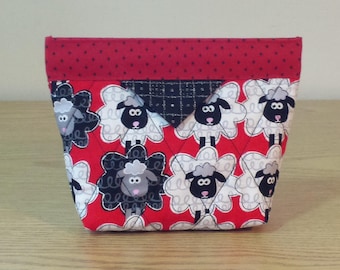 Quilted Snap Bag (SB045) Sheep