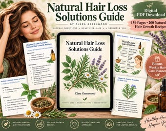 Guida alle soluzioni naturali contro la caduta dei capelli: oltre 200 ricette e programma per il benessere.