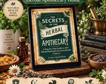 300+ Herbal Remedies & DIY Recipes | Natural Guide (Digital PDF)