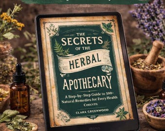 300+ Natural Remedies Herbal Apothecary Guide |  DIY Healing Recipes (Digital Download)