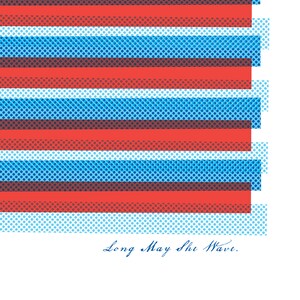 Pop Art Flag Print, Modern Americana Wall Art, Farmhouse Modern Flag Art, Retro Vintage Patriotic Art image 2