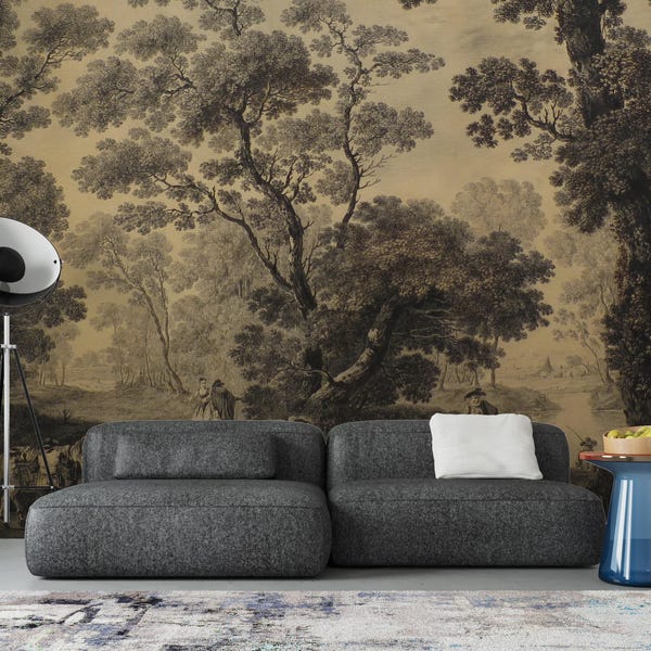 Vintage French Country Fête Champêtre Wallpaper, Peel and Stick