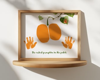 Pumpkin Bum Painting Printable | The Cutest Pumpkin in the Patch | DIY Fall Crafts (Digital Download)