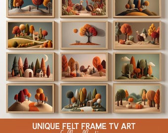 Herbst Filz TV Art Bundle Sammlung 1: Einzigartige Samsung Rahmen Designs (Digitaler Download)