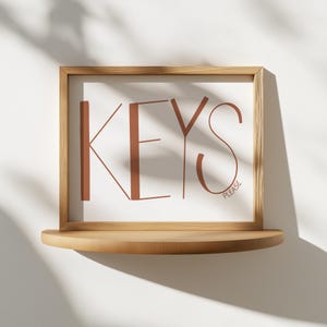 Keys Please Entryway Print: Minimalist Hand-Drawn Quote (Digital Download)