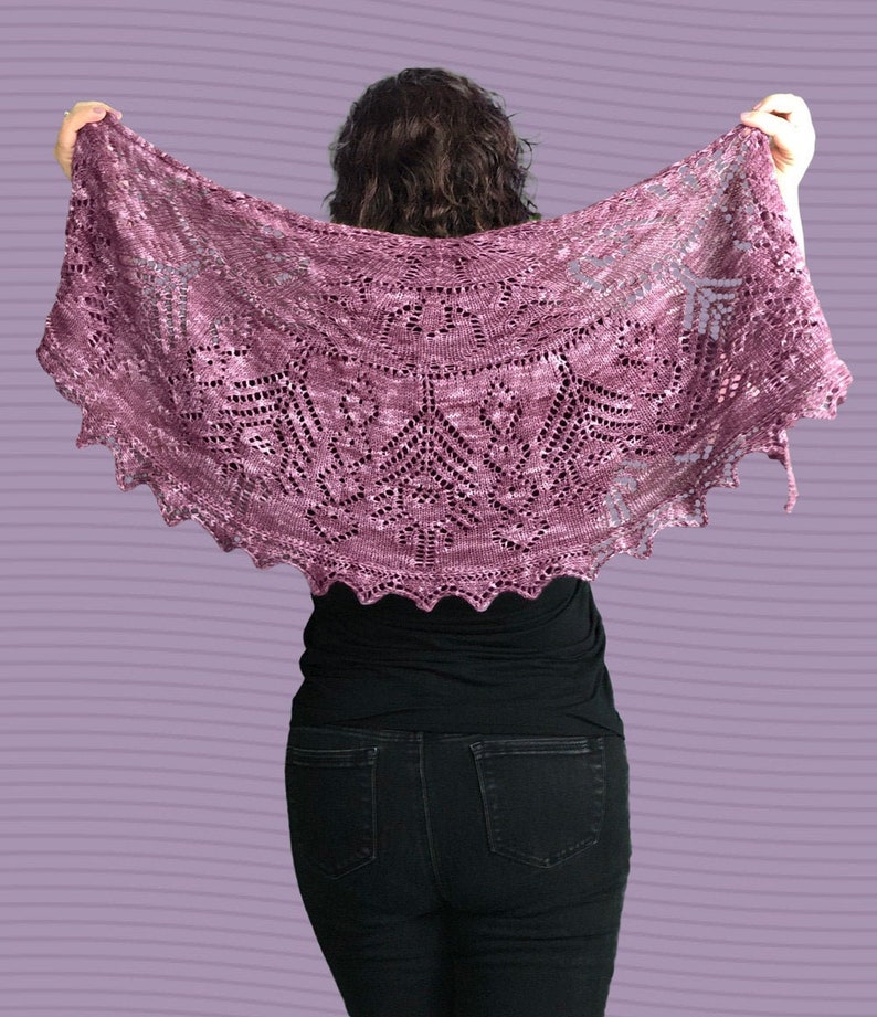 Tealeaf Tarot Shawl Knitting Pattern image 1