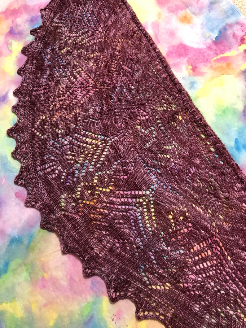 Tealeaf Tarot Shawl Knitting Pattern image 5