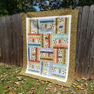 Autumn Breeze, jellyroll quilt pattern image 5