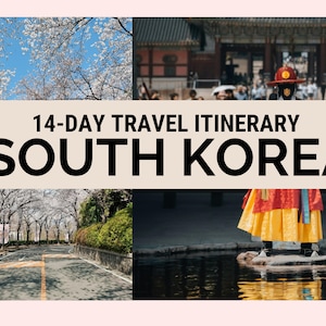 14-Day South Korea itinerary, South Korea travel guide PDF, Seoul, Busan, Jeju Island, Gyeongju, South Korea trip planner, Travel itinerary