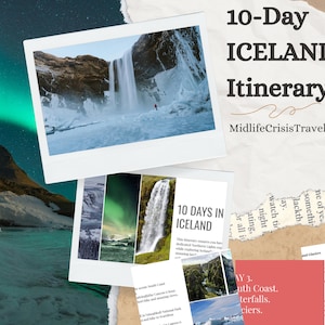PDF con itinerario di 10 giorni per l'Islanda: Reykjavik, Circolo d'Oro, Laguna Blu - Guida di viaggio dettagliata, Itinerario di viaggio, Pianificatore di viaggio, Pianificatore giornaliero
