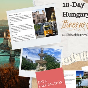 10-dniowy plan podróży po Węgrzech PDF: Budapeszt, Jezioro Balaton, Eger - szczegółowy przewodnik ułatwiający planowanie, wycieczka po Węgrzech, planer podróży