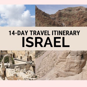 14-day Israel travel itinerary, Israel travel guide PDF, Jerusalem, Tel Aviv, Dead Sea, Masada, Holy Land itinerary, Israel trip planner