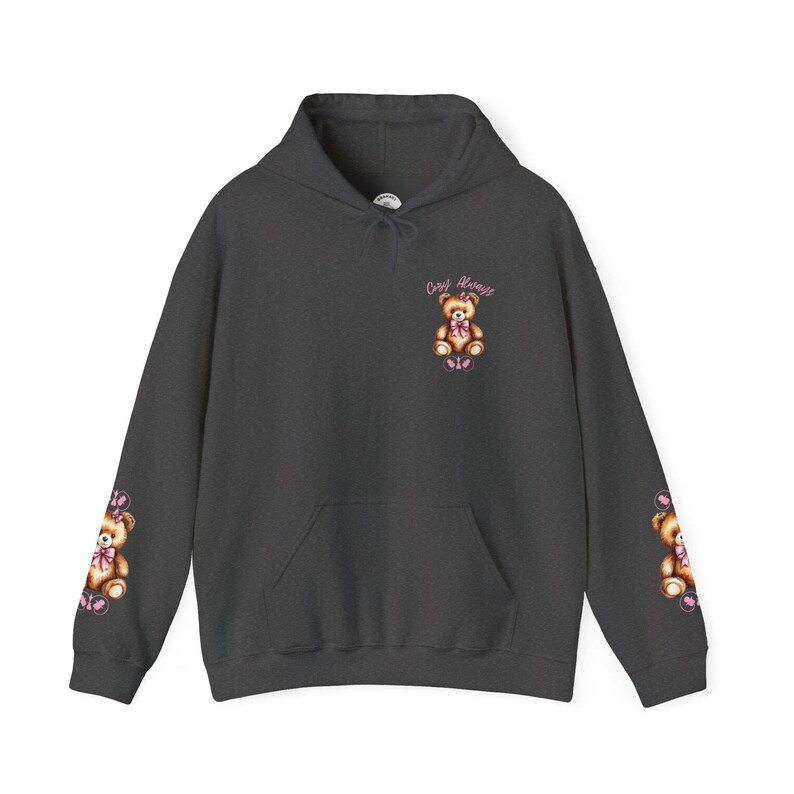 Przytulna bluza z kapturem "Teddy Bear" dla kobiet, miękka i estetyczna bluza, słodka bluza z kapturem "Teddy Bear", dziewczęca bluza z kapturem, prezent dla niej zdjęcie 5