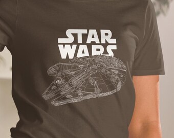 Millennium Falcon Star Wars Tee – Retro Sci-Fi Galaxy Shirt