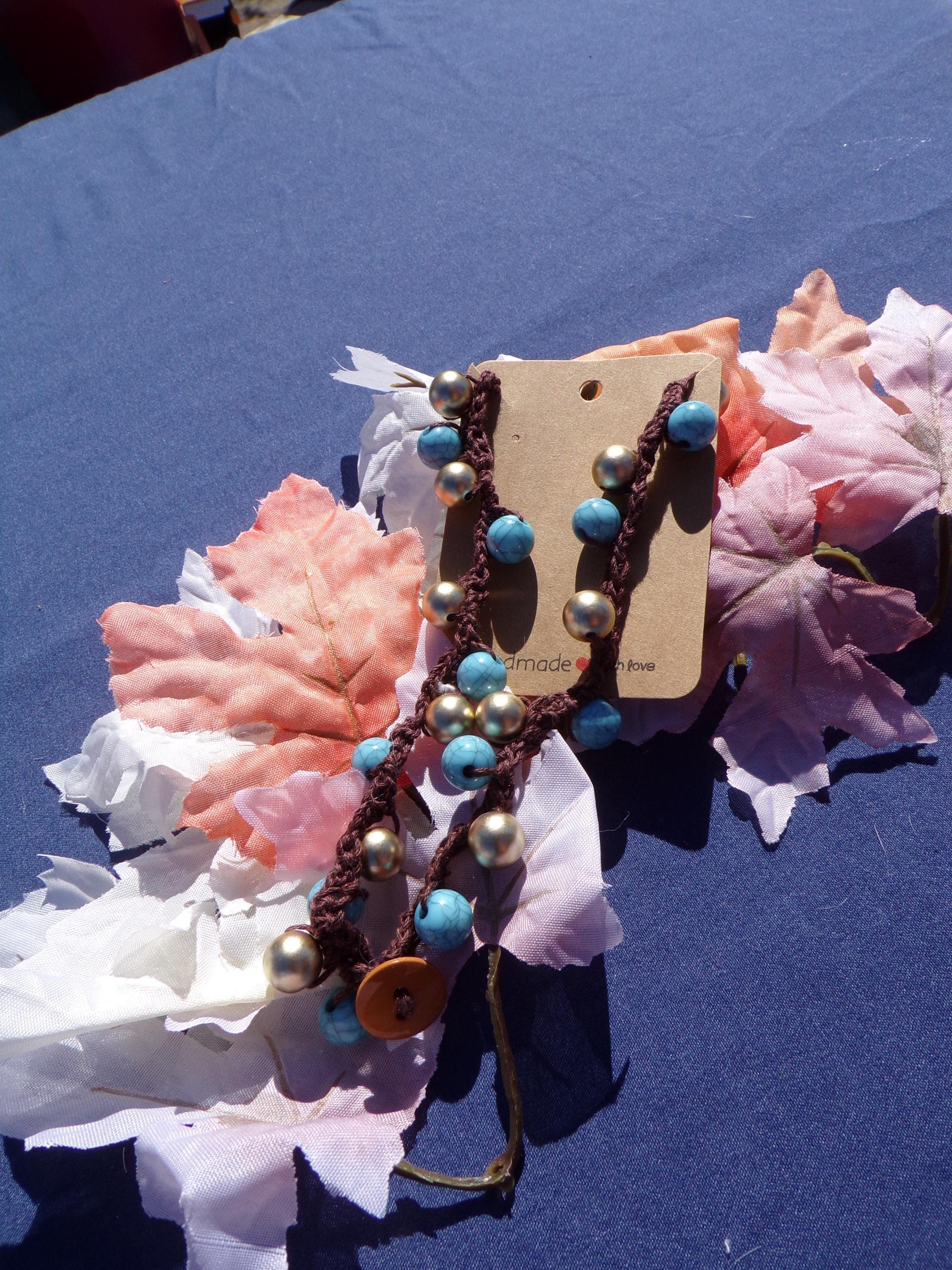 Earth & Sky Charm Bracelet: Handmade Statement Jewelry - Thumbnail 6