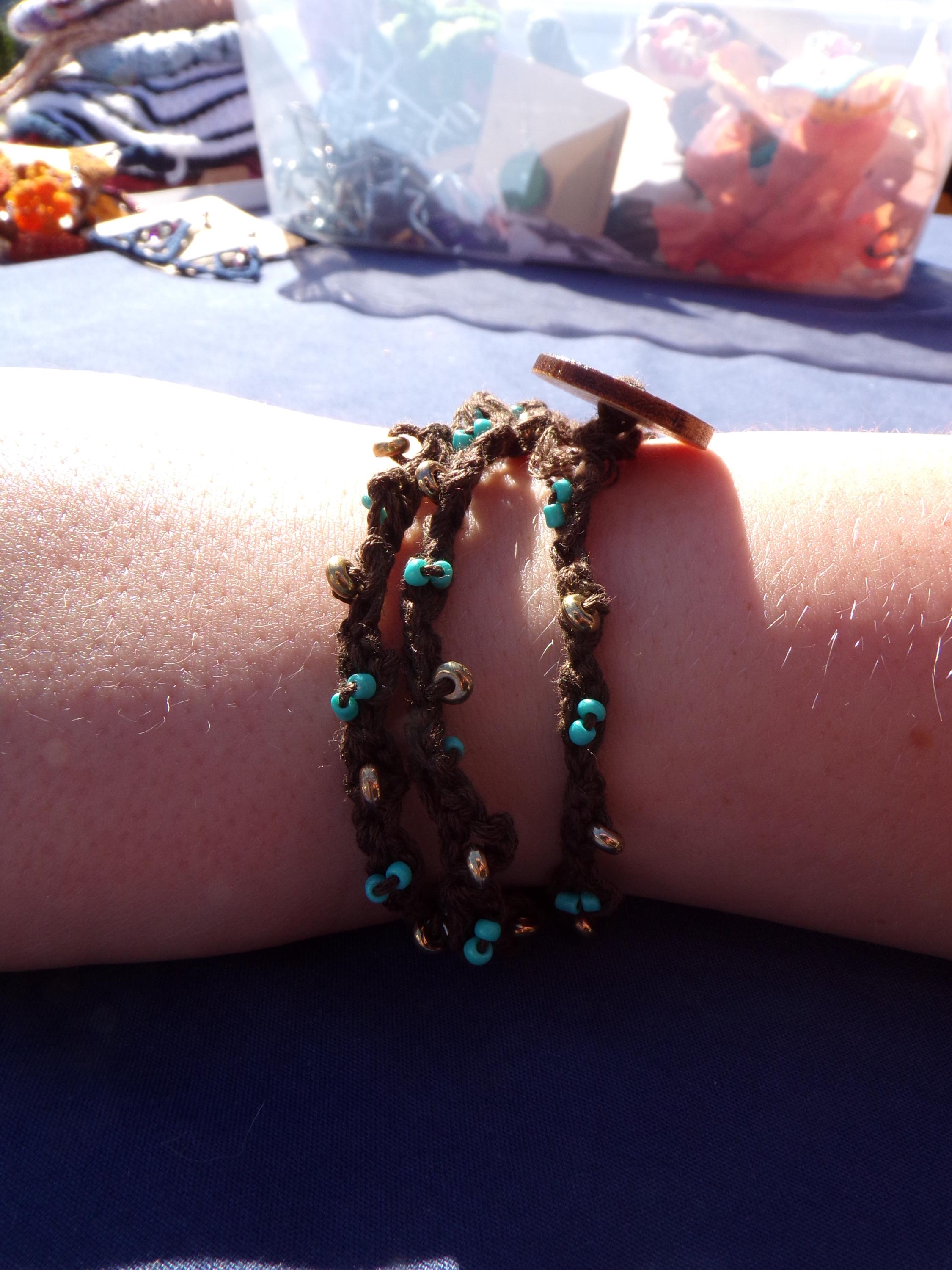 Ocean Drift Bracelet: Handmade Statement Jewelry - Thumbnail 2