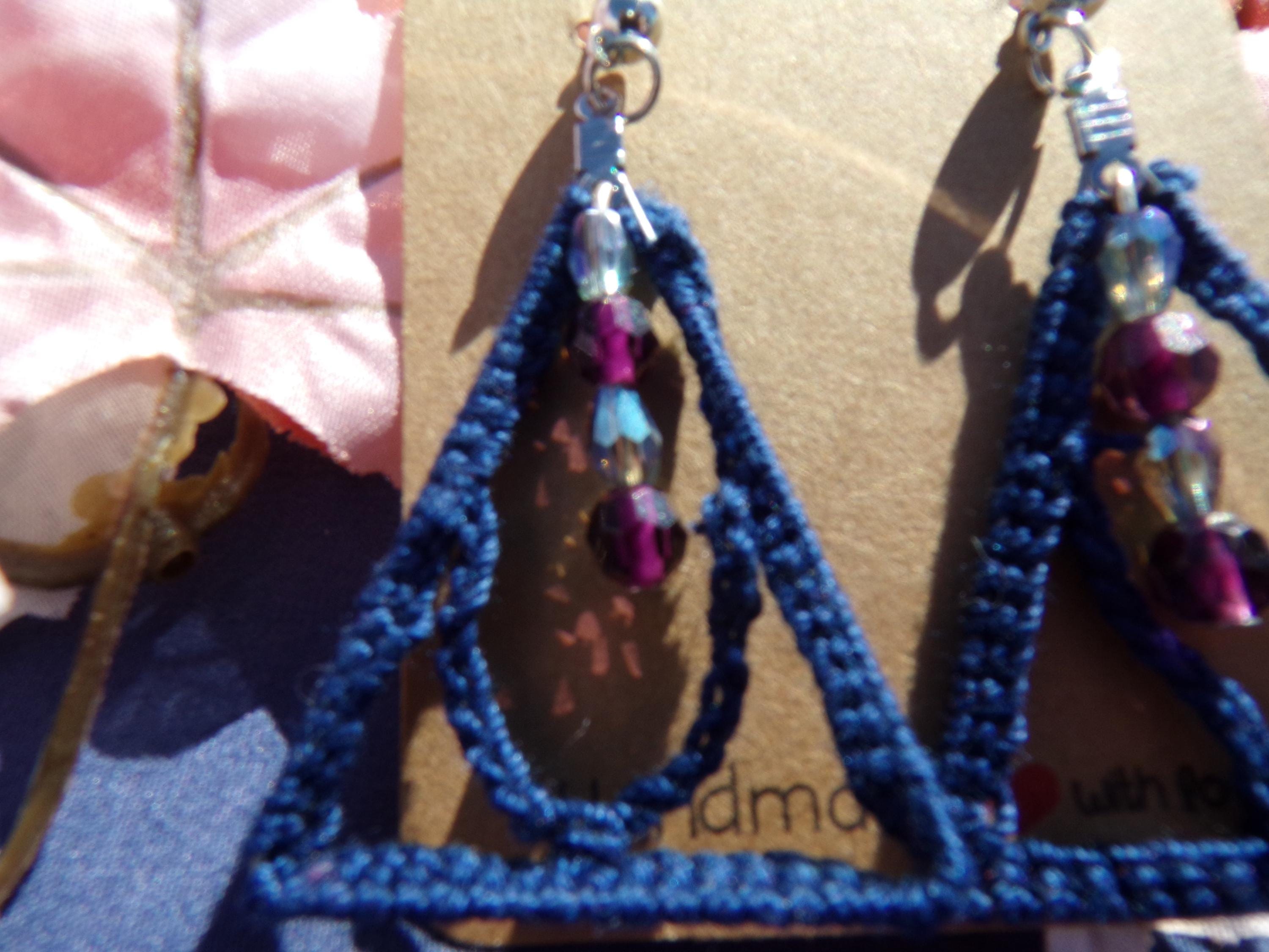 Twilight Drops Earrings: Handmade Statement Jewelry