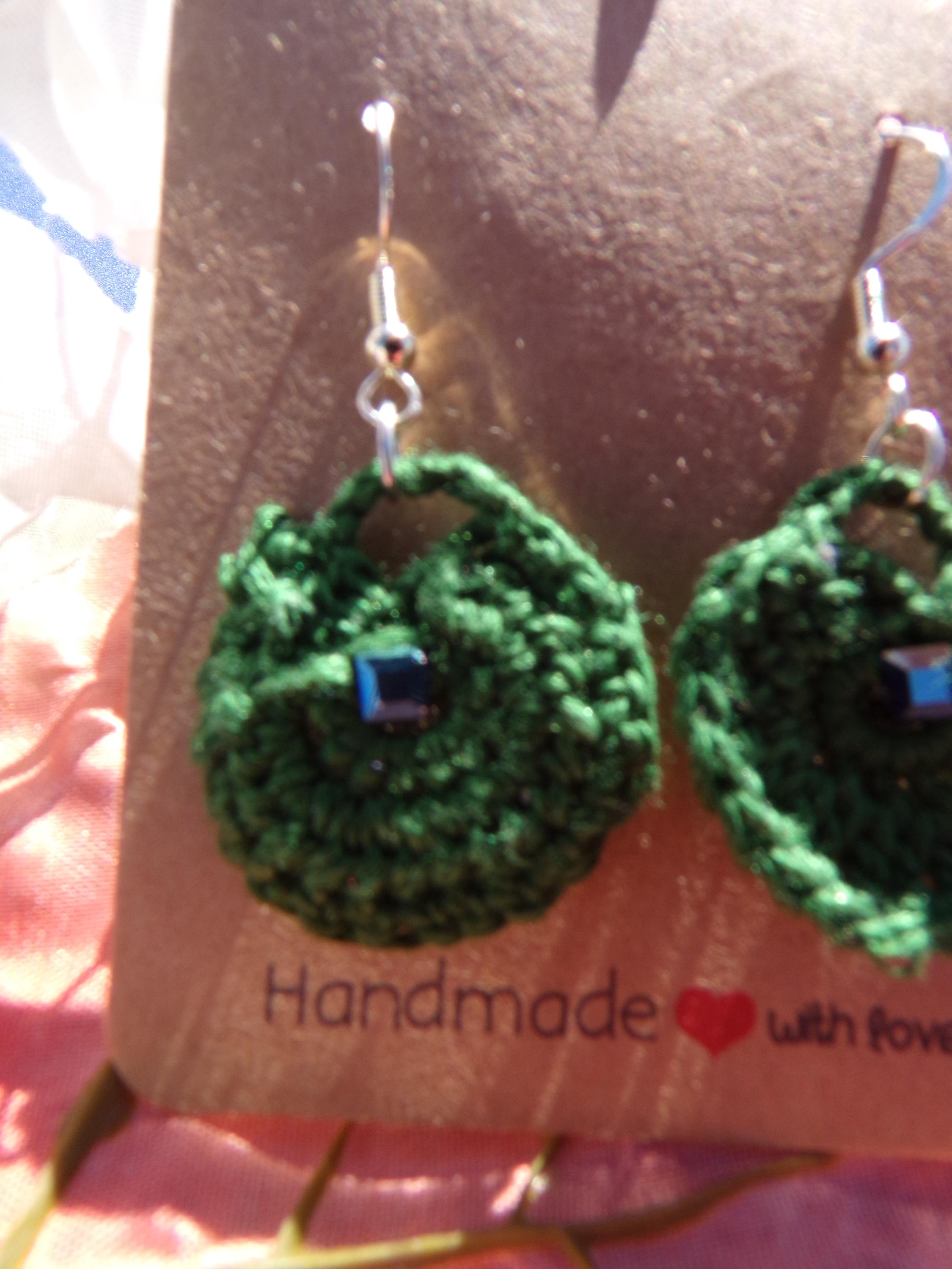 Emerald Enchantment Earrings: Handmade Statement Jewelry