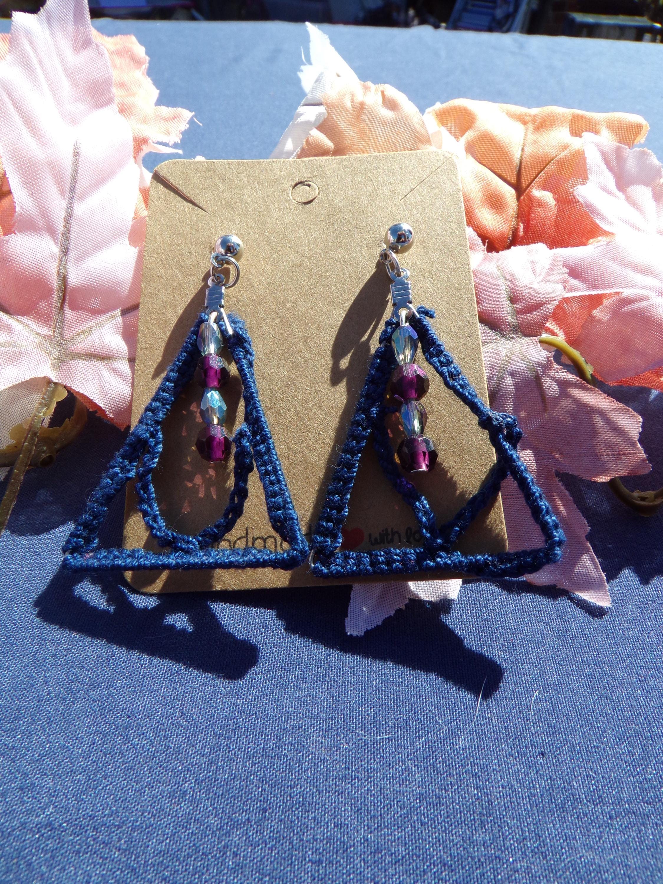 Twilight Drops Earrings: Handmade Statement Jewelry - Thumbnail 3