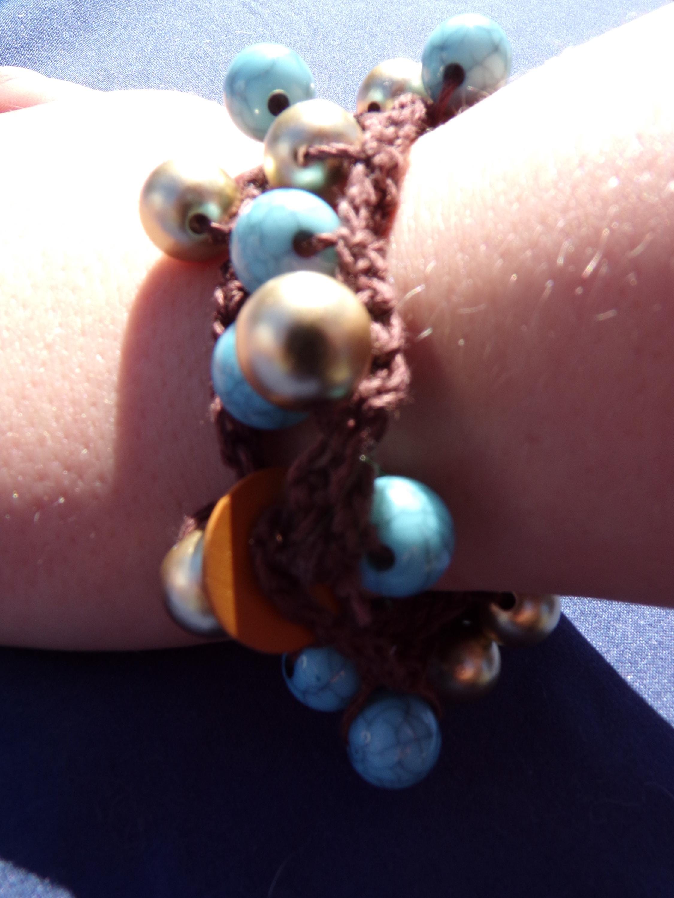 Earth & Sky Charm Bracelet: Handmade Statement Jewelry - Thumbnail 2