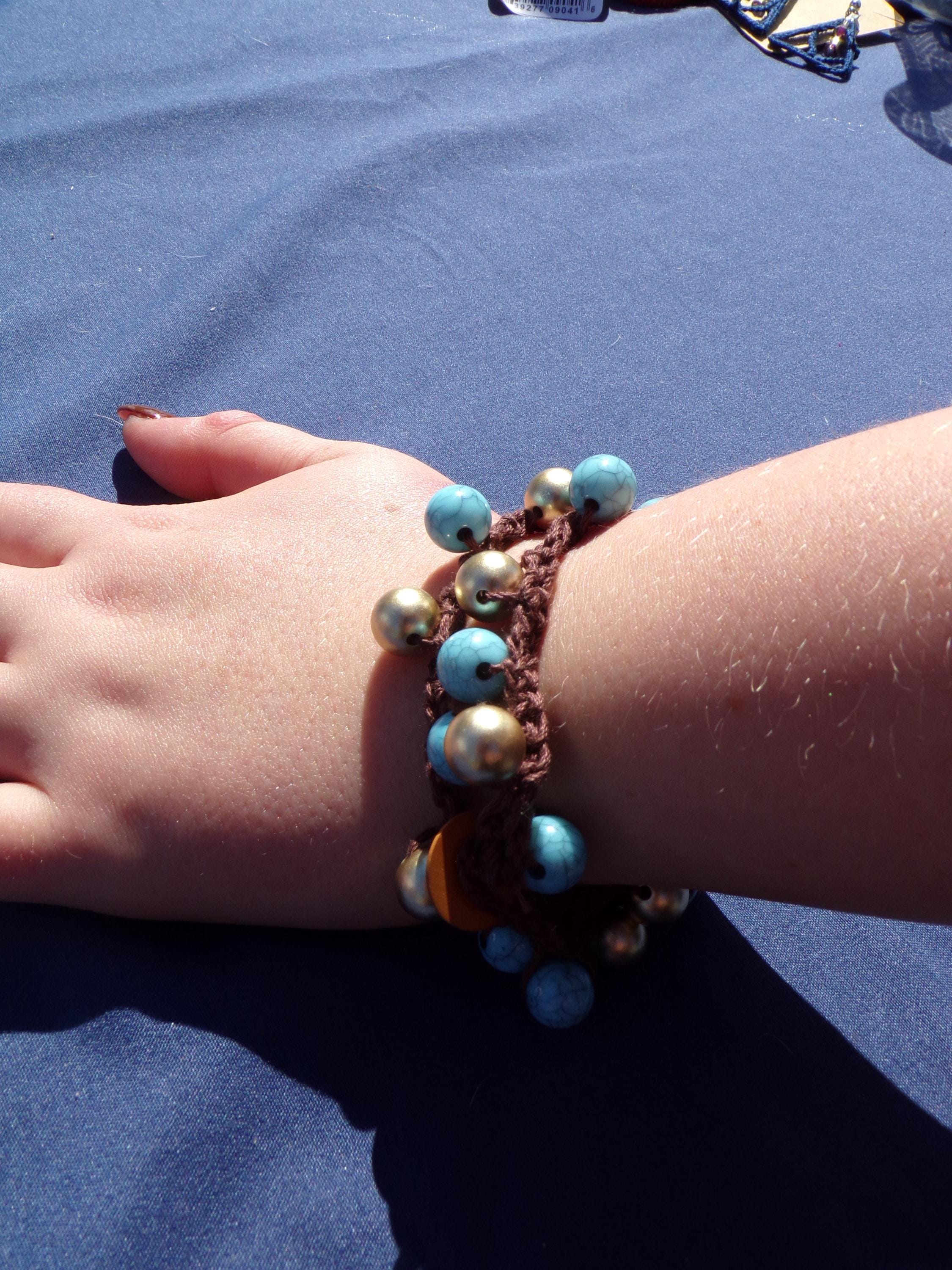 Earth & Sky Charm Bracelet: Handmade Statement Jewelry - Thumbnail 3