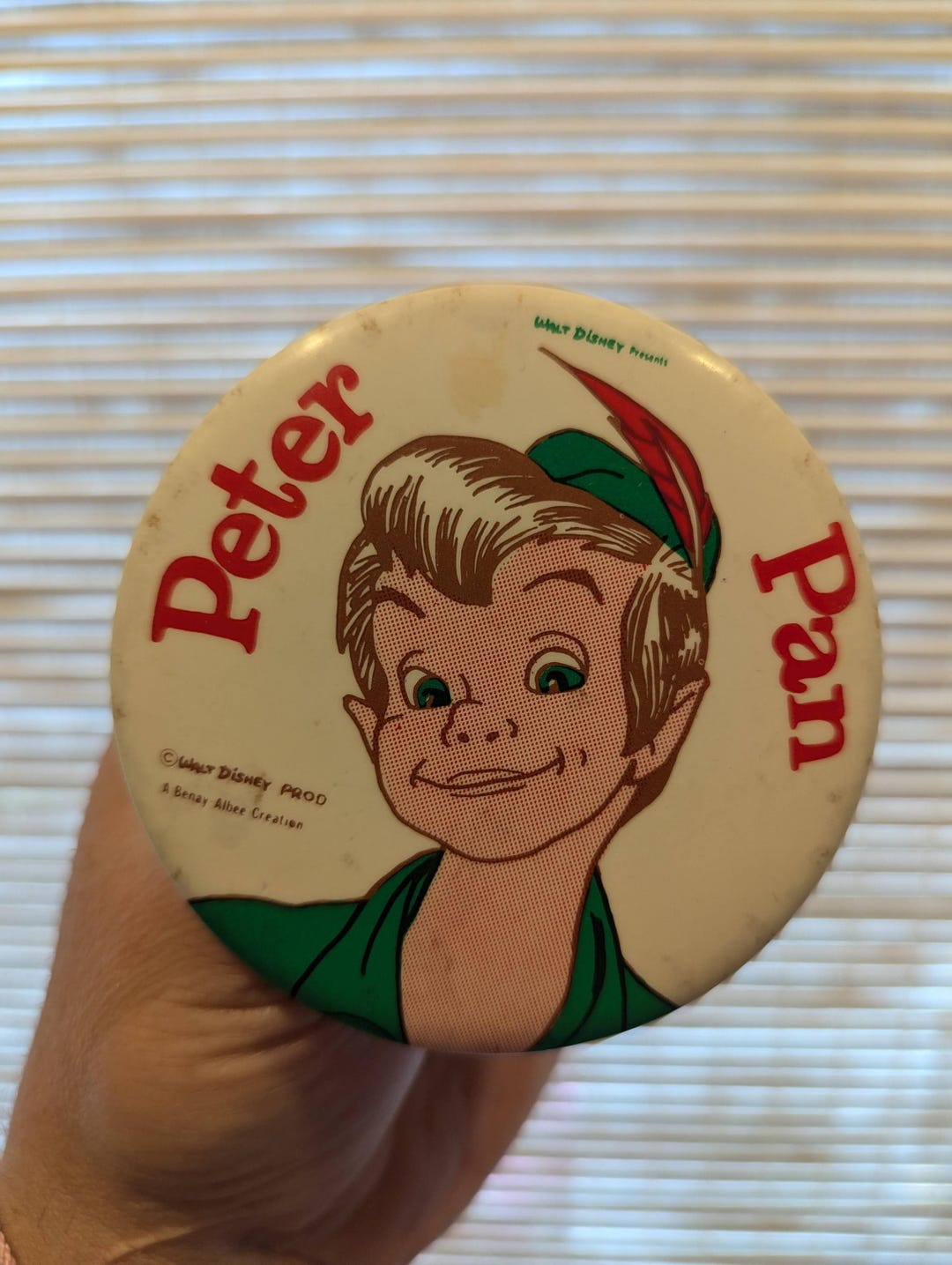 Vintage Peter Pan Button - Disney - ~3.5