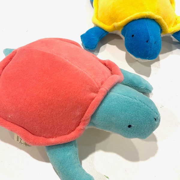 Organic Plush Turtle Tortoise Sea Reptile Stuffed Animal Toy Natural Plushy
