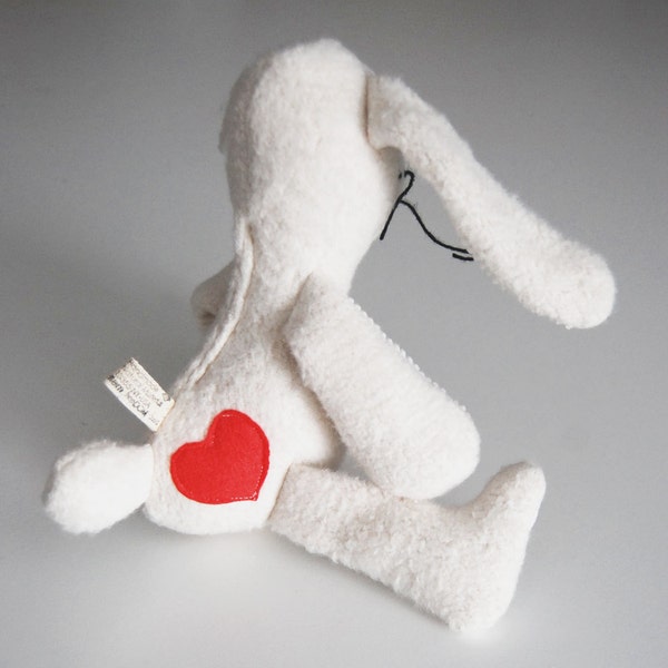 Eco Organic Natural Bunny Valentines Heart Rabbit Doll Stuffed Animal Toy