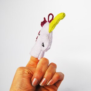 Eco Friendly Organic Finger Puppet Purple Unicorn Fantasy Horse Toy image 3